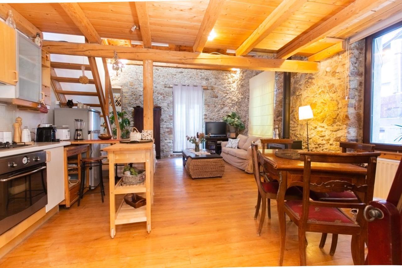 Seaview Stone Apartment In Ipsos Beach Kültér fotó